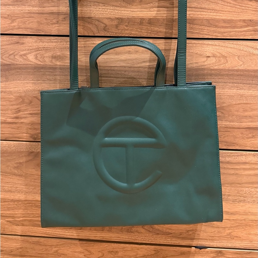 Telfar Dark Green Medium Shopping Bag